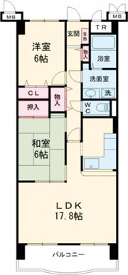 アソシア鳥栖ヴィンテージスクエアの間取り画像