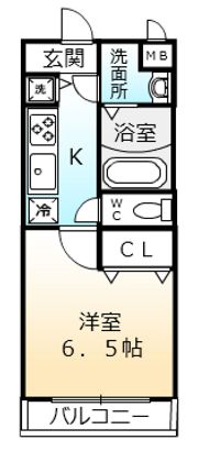 シャルマンフジもずウエストの間取り画像
