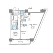 コンフォリア新宿イーストサイドタワーの間取り画像