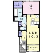 ヴィラ ココール Ⅱの間取り画像