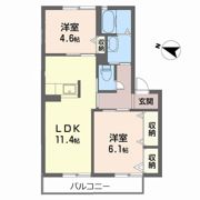 シャーメゾン吉見の間取り画像