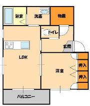 エミネンス西野目Dの間取り画像