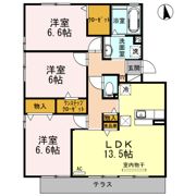 オルセー A棟の間取り画像