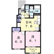 フルール正林Aの間取り画像