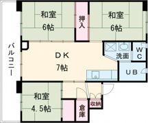 ビレッジハウスおさつ2号棟の間取り画像