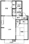 ボナール寿Aの間取り画像