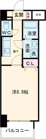 TKアンバーコート堺東Ⅱの間取り画像