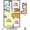 D styleの間取り画像