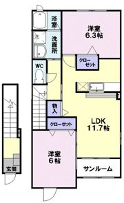 グラース アンジュの間取り画像