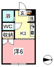 パルティール Aの間取り画像