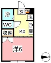 パルティール Aの間取り画像