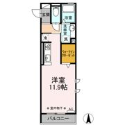 D-room South・North(ﾃﾞｨｰﾙｰﾑｻｳｽ･ﾉｰｽ) D-room Southの間取り画像