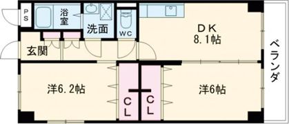 ハイネ横川の間取り画像