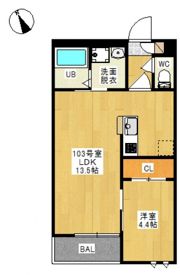 GRANDTIC 西大寺(グランティック サイダイジ)の間取り画像