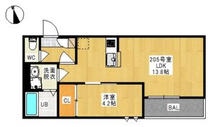 GRANDTIC 西大寺(グランティック サイダイジ)の間取り画像