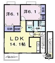 ラフィーネ堀ノ内の間取り画像