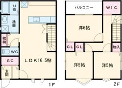 フェイスの賃貸 田原町 A棟の間取り画像