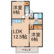 グリーンハイツDの間取り画像