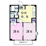 ヴィラマリン Dの間取り画像