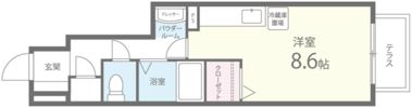 エスポワール久米田の間取り画像