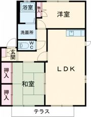 リバーサイド忠岡Cの間取り画像