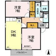 メゾンパーク新田東 CDの間取り画像