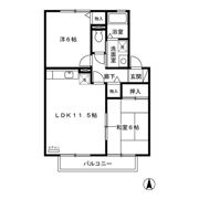 アルブルコリーヌ Ⅰ･IIの間取り画像