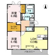 ルピナス B棟の間取り画像