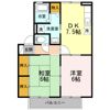 メルベーユ Bの間取り画像