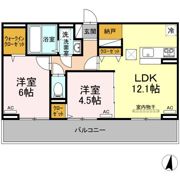 ハーベストCKの間取り画像