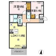 ハーベストCKの間取り画像