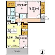 ハーベストCKの間取り画像