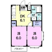 ポートエルディムAの間取り画像