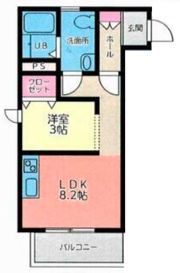 メリディアン迫壱番館の間取り画像