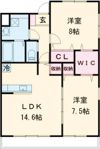 Flora若狭の間取り画像