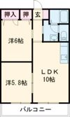 スタシオン三沢の間取り画像