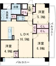 LEGEND157の間取り画像
