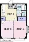 エルディム清水Ⅱの間取り画像
