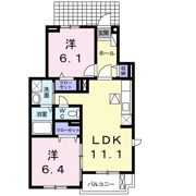 ステファニーⅠの間取り画像