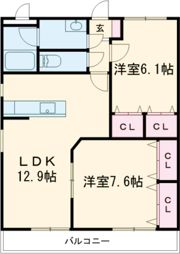 ERMスクウェアガーデン東館の間取り画像