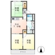 ポピーハイツ Dの間取り画像