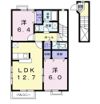 プラシード Βの間取り画像