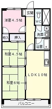 吉田マンション・城房の間取り画像