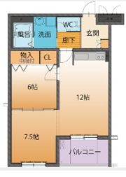 ベーシックマンションIIの間取り画像