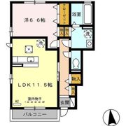 リコ プロスペラーレ Bの間取り画像