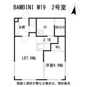 BAMBINI M19(バンビーニM19)の間取り画像