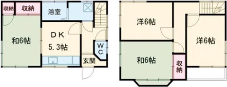 黒沢貸家の間取り画像