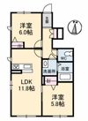 ボヌールⅠの間取り画像