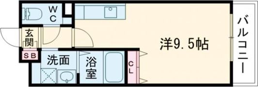 コテージ タケダの間取り画像