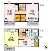･ SOUTH FORESTの間取り画像